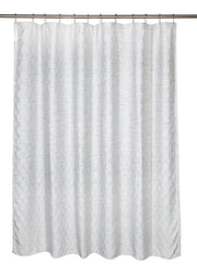 EVEREST SHOWER CURTAIN JACQUARD FABRIC GREY 70